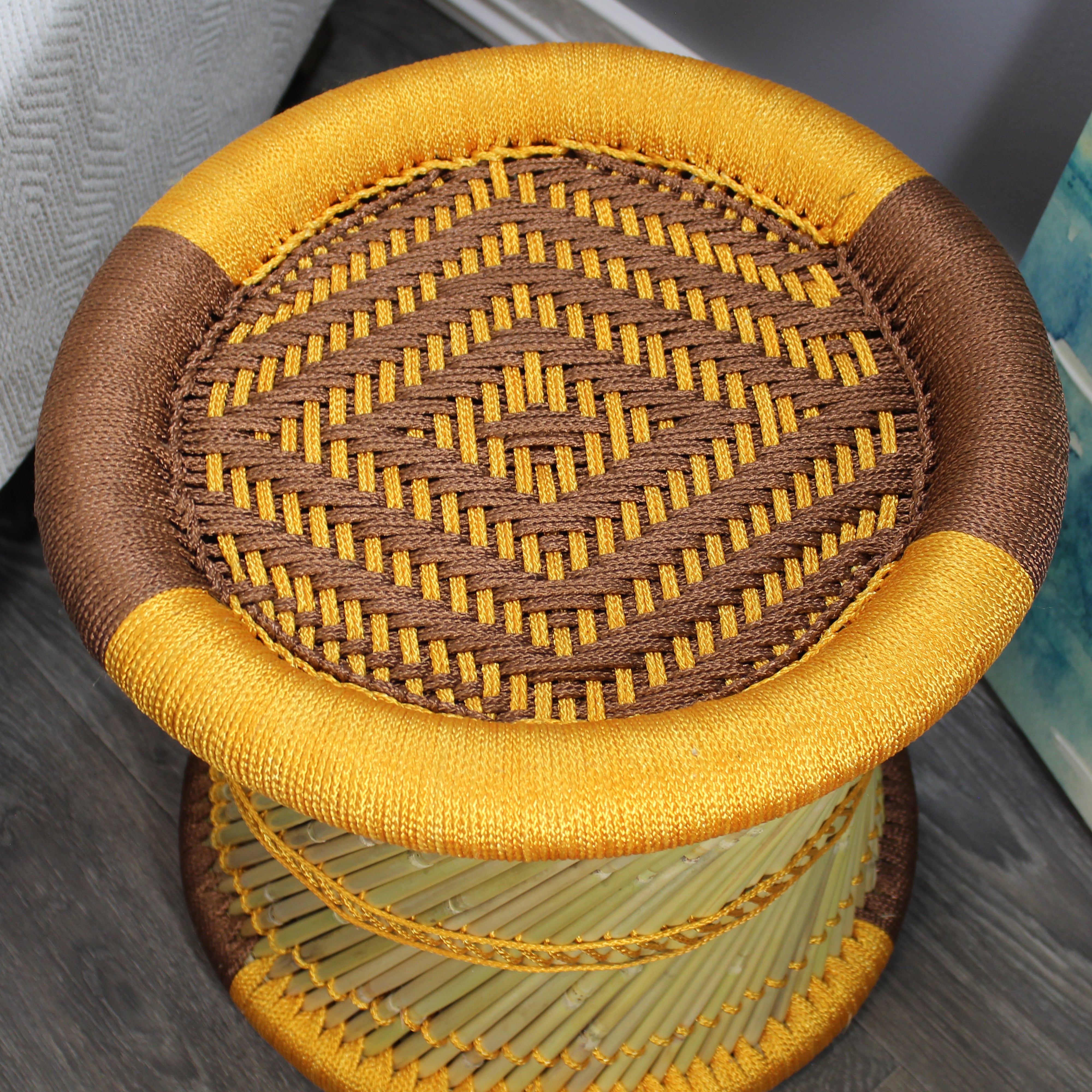 Yellow best sale accent stool