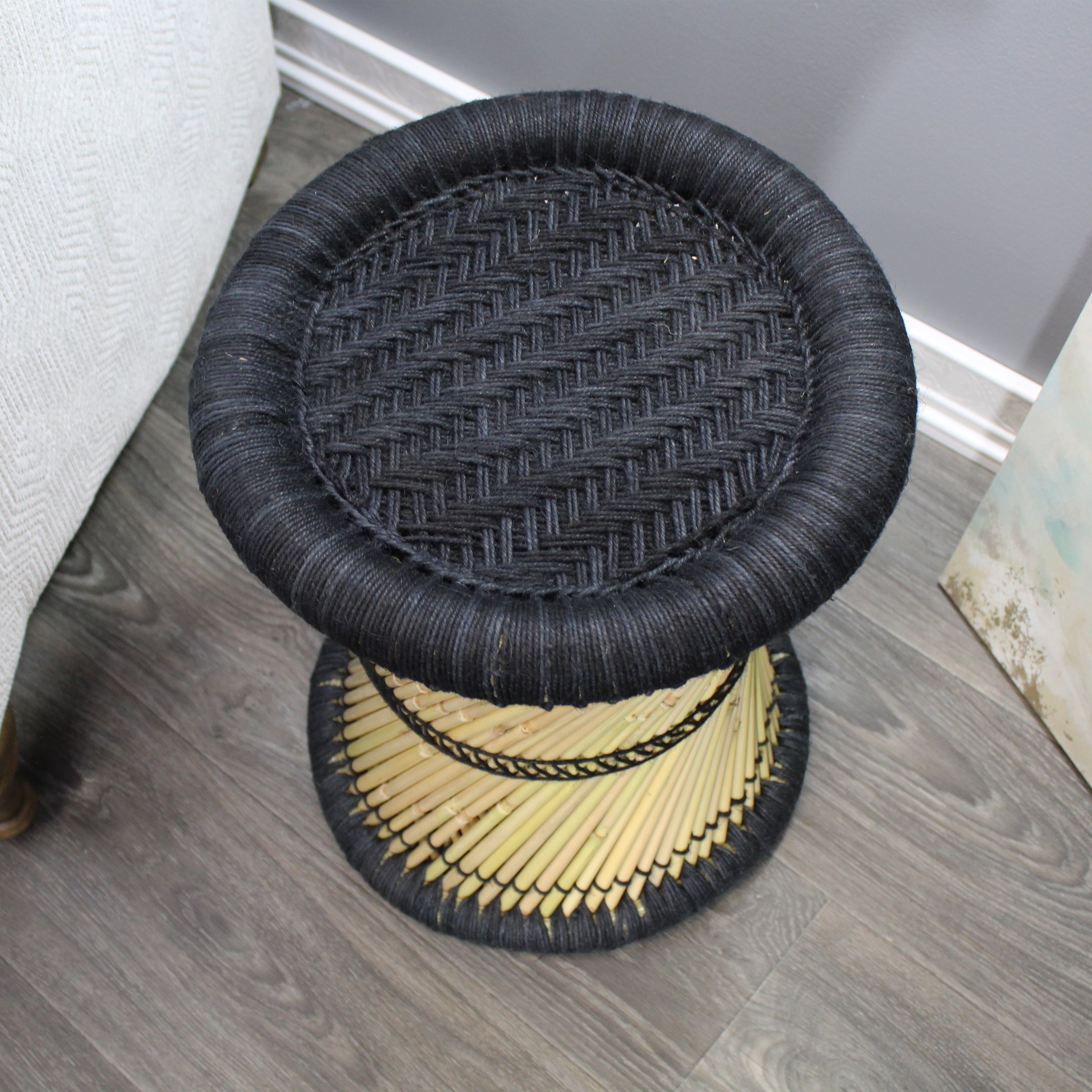 Jute sitting stool hot sale